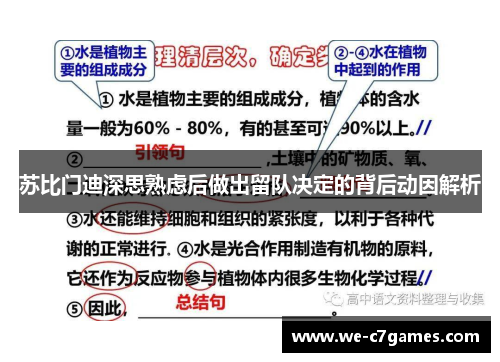 苏比门迪深思熟虑后做出留队决定的背后动因解析