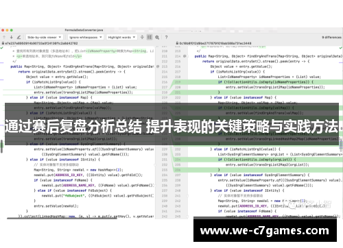 通过赛后复盘分析总结 提升表现的关键策略与实践方法 通过赛后复盘分析总结 提升表现的关键策略与实践方法